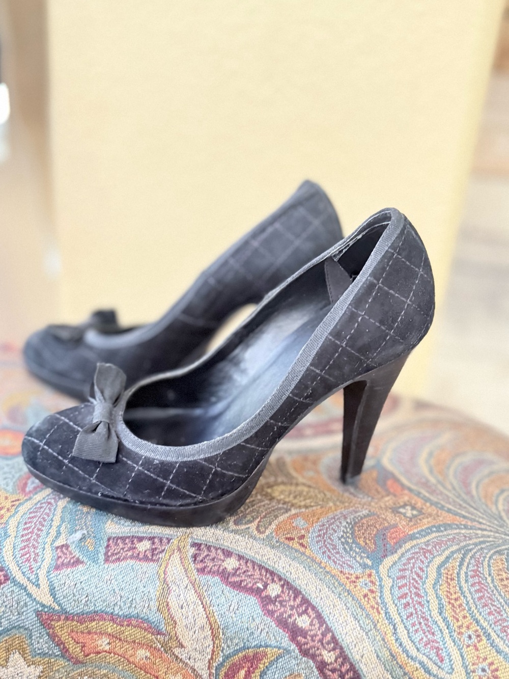 Nine West Black Pointed Toe High Heels